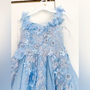Sky blue (baby blue) Flower Girl Dresss